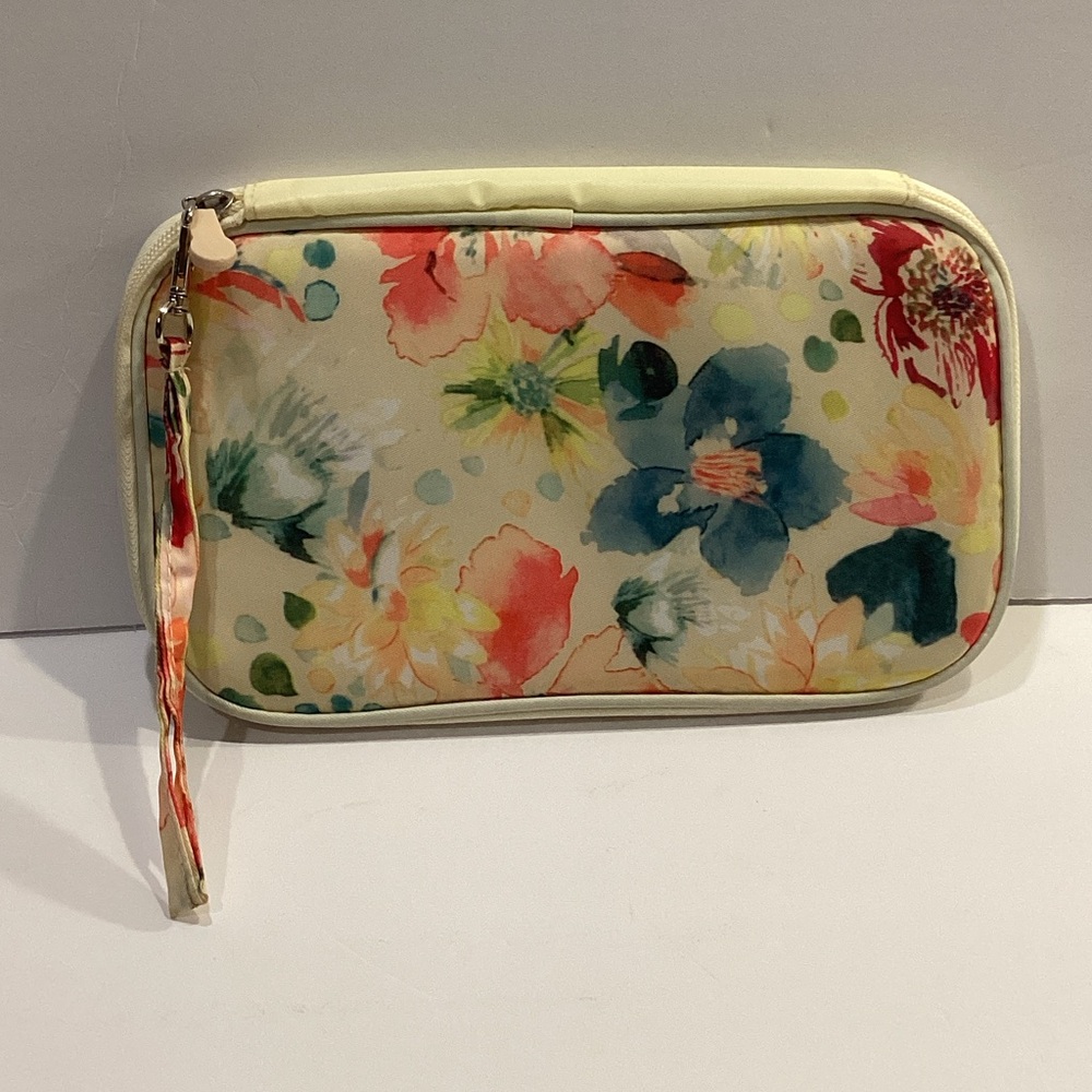 Floral Wristlet Passport and Travel Clutch
